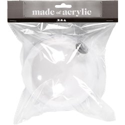 Deko-kugle, diam. 13,6 cm, transparent, 1 stk.