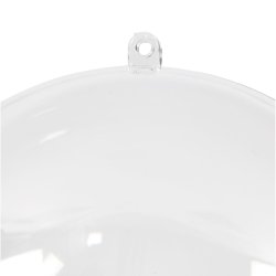 Deko-kugle, diam. 13,6 cm, transparent, 1 stk.