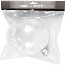 Deko-kugle, diam. 15,6 cm, transparent, 1 stk.