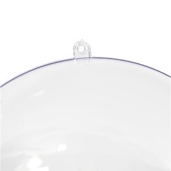 Deko-kugle, diam. 15,6 cm, transparent, 1 stk.