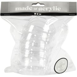 Dekorationskugle med hul, diam. 8 cm, hulstr. 4,5 cm, 5 stk./ 1 pk.