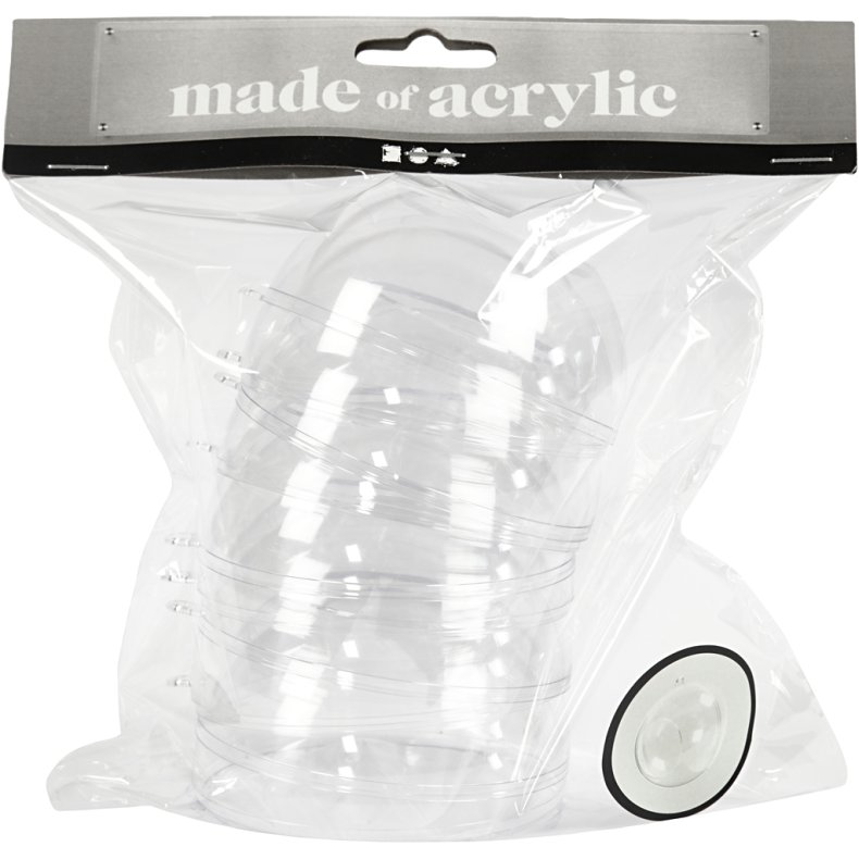 Dekorationskugle med hul, diam. 8 cm, hulstr. 4,5 cm, 5 stk./ 1 pk.