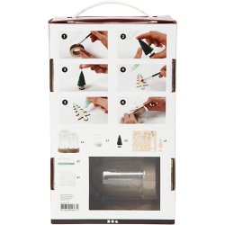 Materiales&aelig;t til klokker med indvendig pynt, H: 10+12,5 cm, 1 pk.