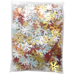 Pailletter, str. 25+45 mm, ass. farver, 250 g/ 1 pk.