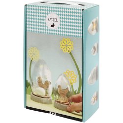 Klokker med indvendig pynt, H: 12+15,5 cm, 2 stk./ 1 pk.