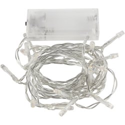 LED Lysk&aelig;de, L: 3,15 M, transparent, 1 stk.