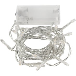 LED Lyskæde, L: 3,15 M, transparent, 1 stk.