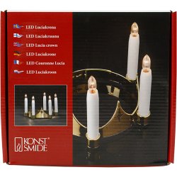 Luciakrone, H: 14 cm, diam. 15-19 cm, 1 stk.