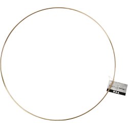 Metalring, diam. 30 cm, tykkelse 3 mm, guld, 1 stk.