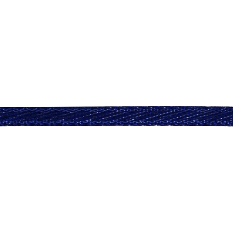 Satinb&aring;nd, B: 3 mm, m&oslash;rk bl&aring;, 15 m/ 1 rl.