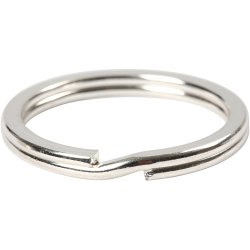 N&oslash;glering , diam. 28 mm, fors&oslash;lvet, 50 stk./ 1 pk.