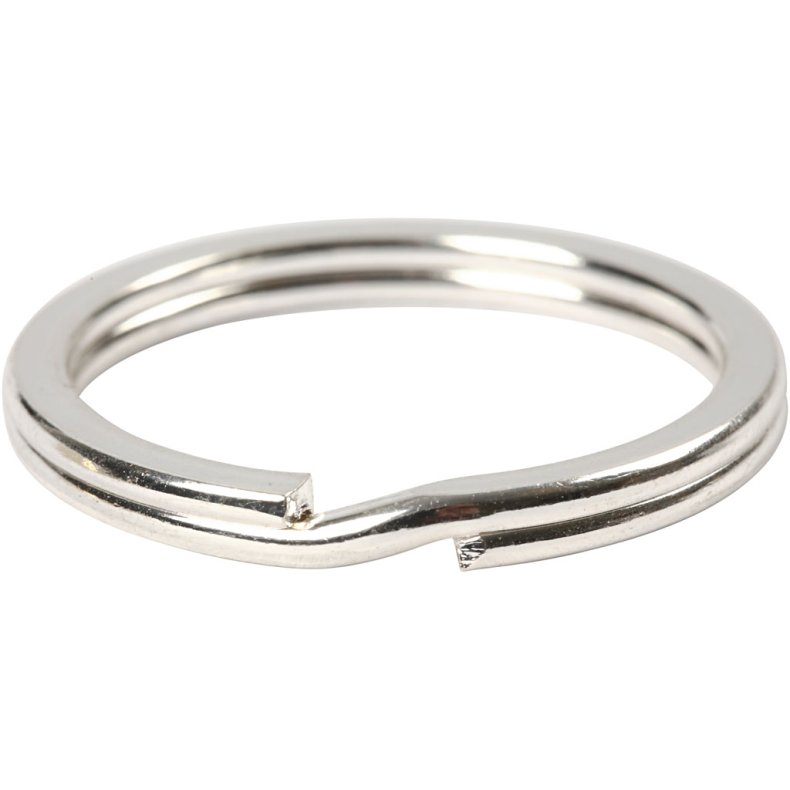 N&oslash;glering , diam. 28 mm, fors&oslash;lvet, 50 stk./ 1 pk.