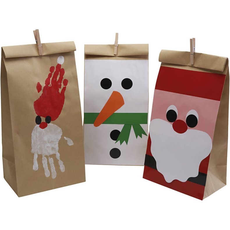 Papirposer, str. 15x25x43 cm, brun, 50 stk./ 1 pk.