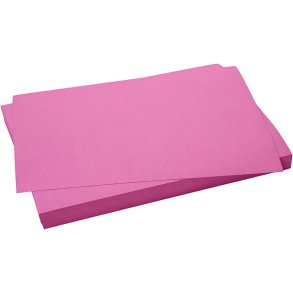 Karton, ark 50x70 cm, str. 50x70 cm, 270 g, lys pink, 100 ark/ 1 pk.