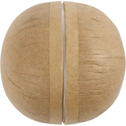 To-delt kugle, diam. 8 cm, 4 stk./ 1 pk.