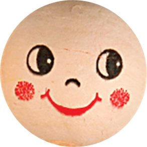 Hoveder, diam. 22 mm, lys pudder, 10 stk./ 1 pk.