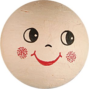 Hoveder, diam. 40 mm, lys pudder, 5 stk./ 1 pk.