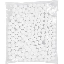 Kugle, diam. 1,5 cm, hvid, 200 stk./ 1 pk.