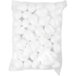 &AElig;g, H: 6 cm, hvid, 50 stk./ 1 pk.