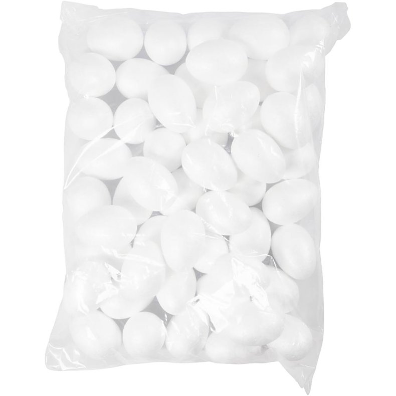 &AElig;g, H: 6 cm, hvid, 50 stk./ 1 pk.