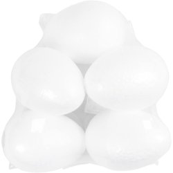 &AElig;g, H: 10 cm, hvid, 5 stk./ 1 pk.