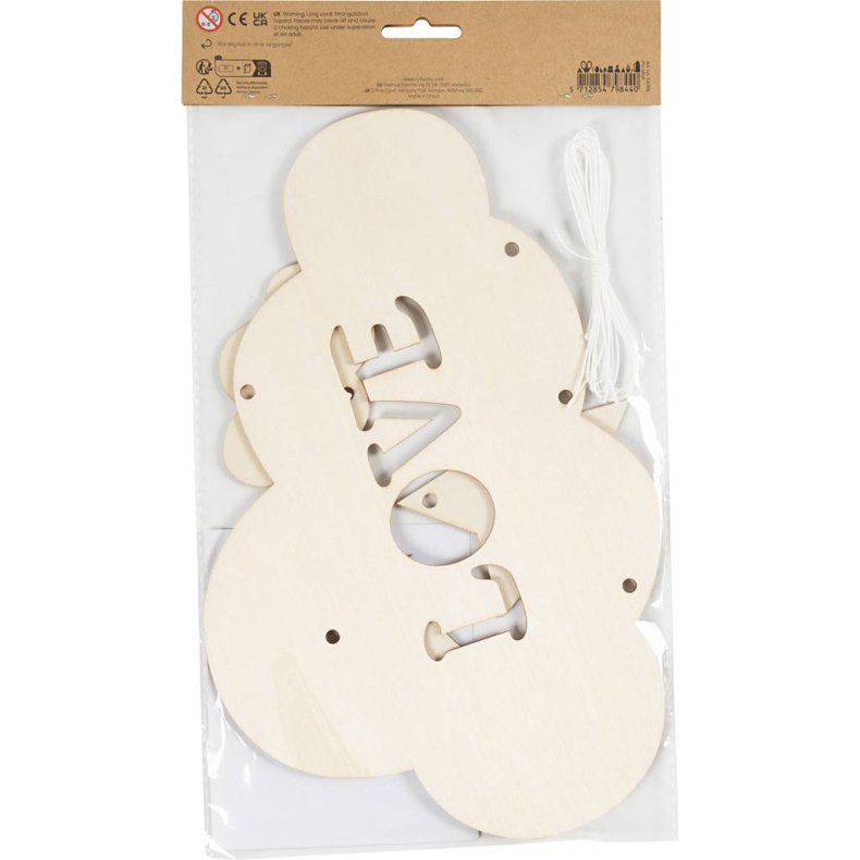 Mobile i tr&aelig;, Nattehimmel, B: 28 cm, tykkelse 3 mm, 1 stk./ 1 pk.