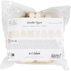Tr&aelig;figur, Monstre, H: 12,4 cm, tykkelse 3 mm, 24 stk./ 1 pk.