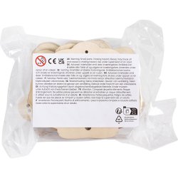 Tr&aelig;figur med huller, Regnbue, musling, sommerfugl, str. 7,5-13 cm, 24 stk./ 1 pk.