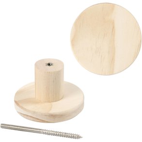 Træknage, rund, D: 4,5 cm, diam. 7 cm, 1 stk.