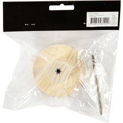 Tr&aelig;knage, rund, D: 4,5 cm, diam. 7 cm, 1 stk.