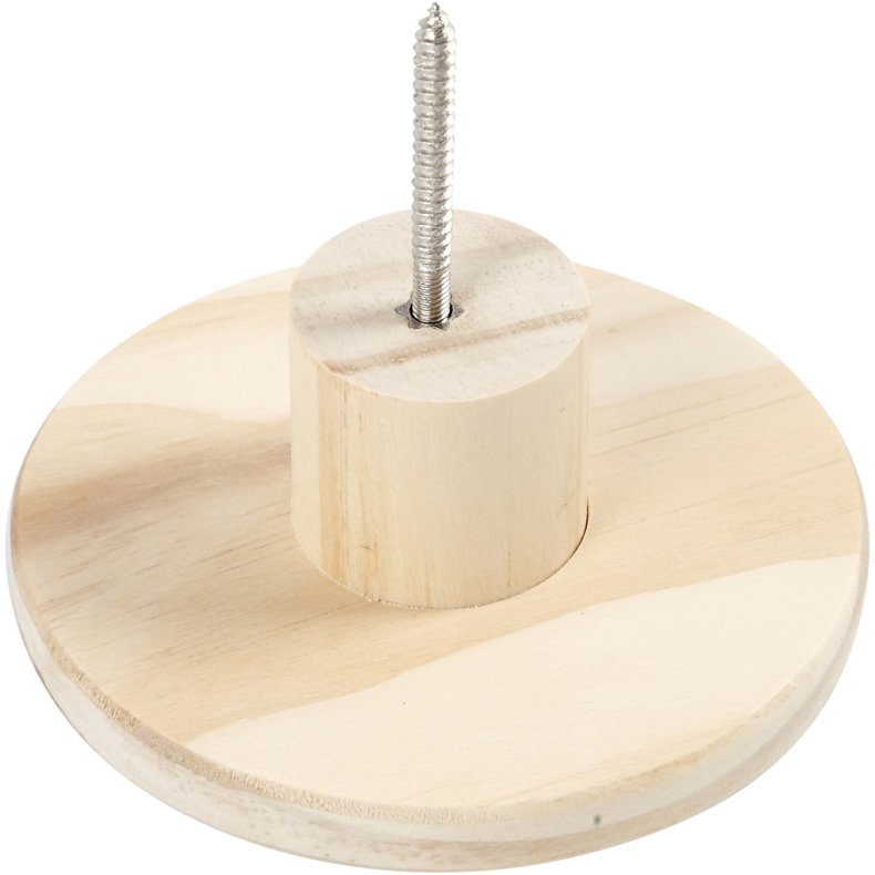 Tr&aelig;knage, rund, D: 4,5 cm, diam. 11 cm, 1 stk.