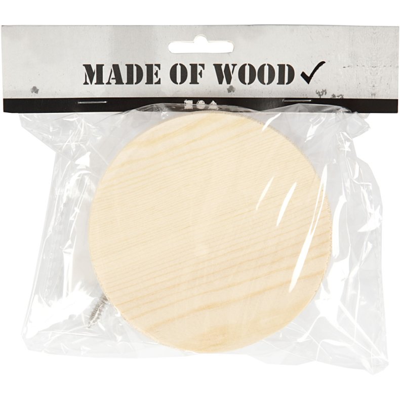 Tr&aelig;knage, rund, D: 4,5 cm, diam. 11 cm, 1 stk.