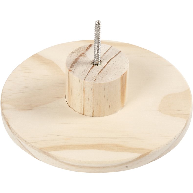 Tr&aelig;knage, rund, D: 4,5 cm, diam. 15 cm, 1 stk.