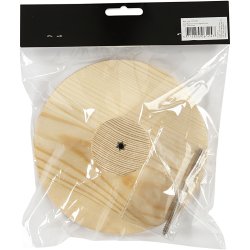 Tr&aelig;knage, rund, D: 4,5 cm, diam. 15 cm, 1 stk.