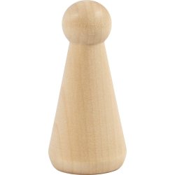 Tr&aelig;figur krop, Kegleform, H: 8 cm, 3 stk./ 1 pk.