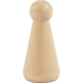 Tr&aelig;figur krop, Kegleform, H: 8 cm, 3 stk./ 1 pk.