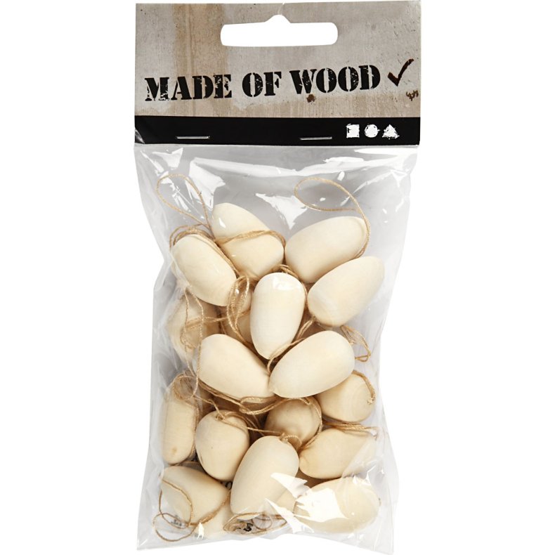 Mini &aelig;g, H: 25 mm, diam. 15 mm, 20 stk./ 1 ps.