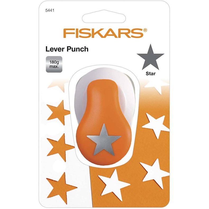 Fiskars Lever Punch, stjerne, diam. 25 mm, str. M, 1 stk.