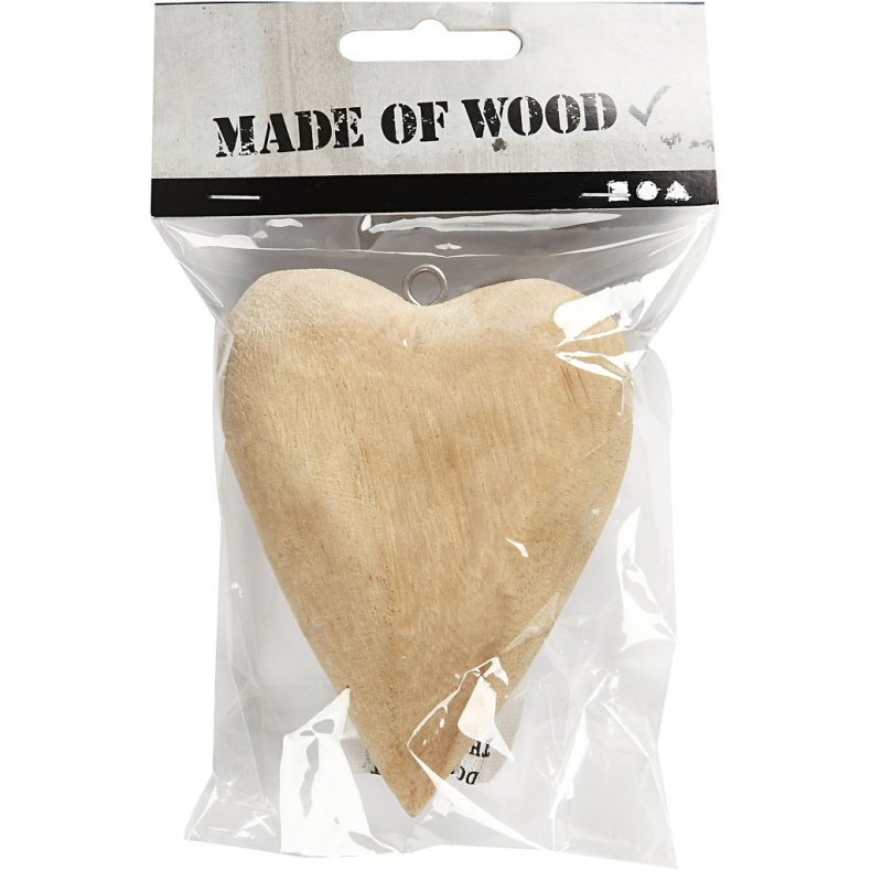 Hjerte, str. 11,5x8,5x3 cm, 1 stk.