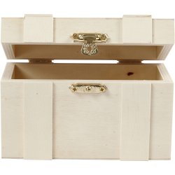 Skattekiste, H: 7,5 cm, L: 12 cm, B: 6 cm, 1 stk.