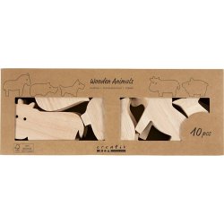 Tr&aelig;dyr, Bondeg&aring;rd, H: 4,5-8,7 cm, tykkelse 2 cm, 10 stk./ 1 pk.