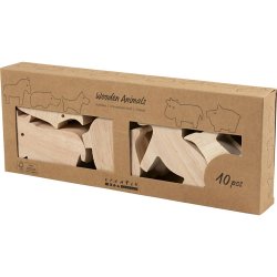 Tr&aelig;dyr, Bondeg&aring;rd, H: 4,5-8,7 cm, tykkelse 2 cm, 10 stk./ 1 pk.