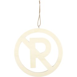 Skilt, Parkering forbudt, str. 21,3 cm, tykkelse 0,9 cm, 1 stk.