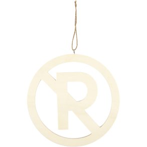 Skilt, Parkering forbudt, str. 21,3 cm, tykkelse 0,9 cm, 1 stk.