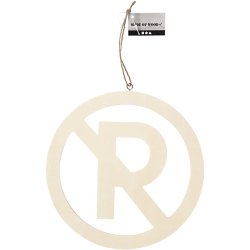 Skilt, Parkering forbudt, str. 21,3 cm, tykkelse 0,9 cm, 1 stk.