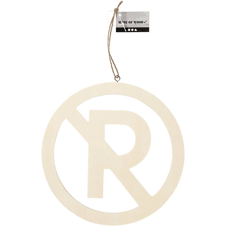 Skilt, Parkering forbudt, str. 21,3 cm, tykkelse 0,9 cm, 1 stk.