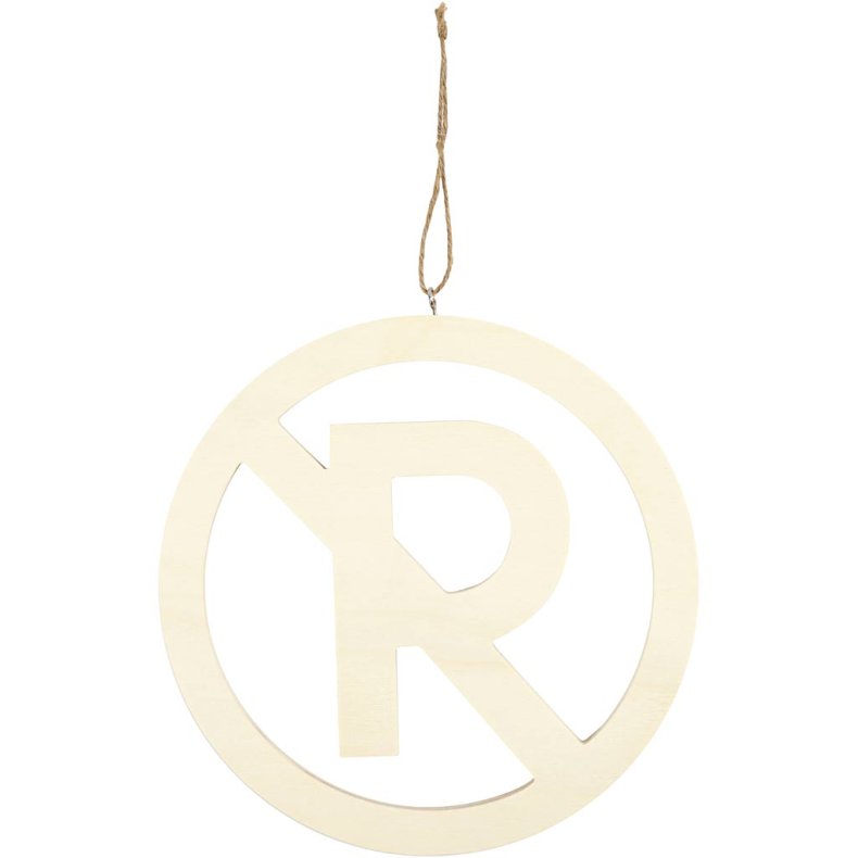 Skilt, Parkering forbudt, str. 21,3 cm, tykkelse 0,9 cm, 1 stk.