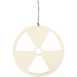 Skilt, Atomkraft nej tak, str. 21,3 cm, tykkelse 0,9 cm, 1 stk.