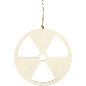 Skilt, Atomkraft nej tak, str. 21,3 cm, tykkelse 0,9 cm, 1 stk.