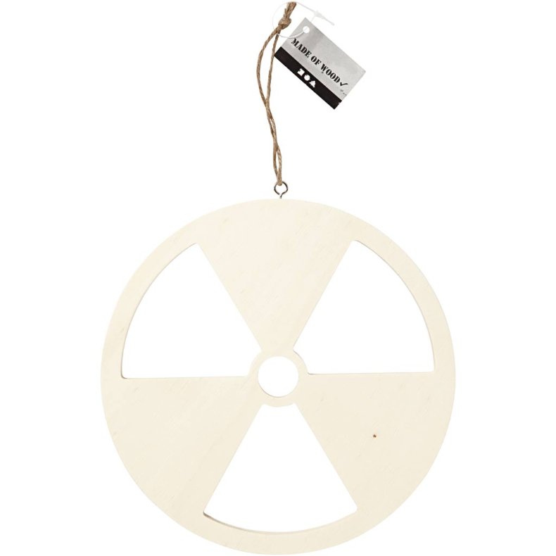 Skilt, Atomkraft nej tak, str. 21,3 cm, tykkelse 0,9 cm, 1 stk.